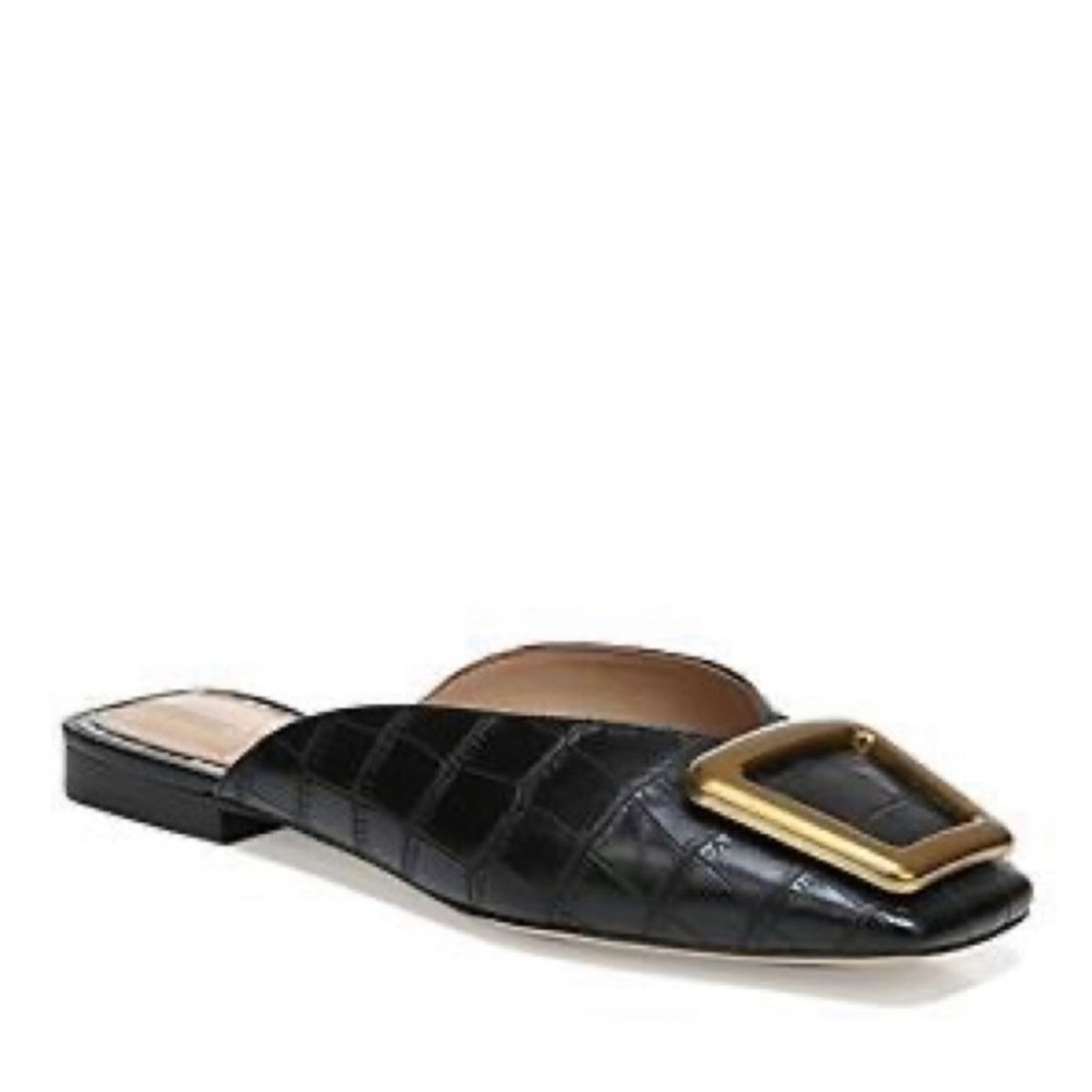 ⛔️❌𝐒𝙾𝙻𝙳❌⛔️Sam Edelman Lavina Mule 8 Black/Gold